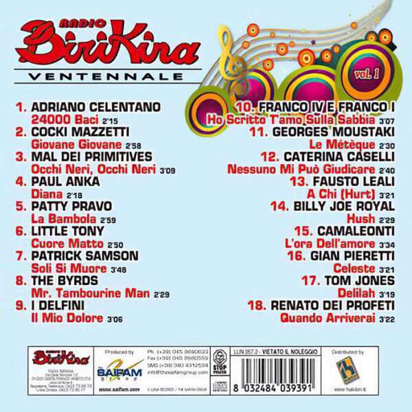 CD - Radio Birikina - Ventennale - Vol. 1