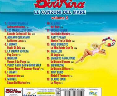 verso Copertina CD Le Canzoni del Mare volume 2 di Radio Birikina