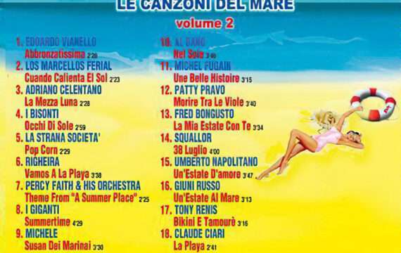 verso Copertina CD Le Canzoni del Mare volume 2 di Radio Birikina