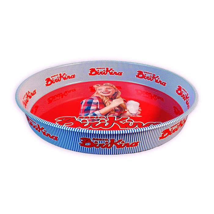 Vassoio decorativo con grafica Radio Birikina