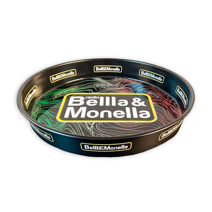 Vassoio decorativo con grafica Radio Bellla & Monella