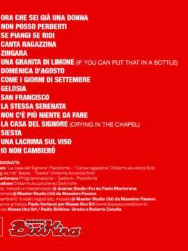 verso Copertina CD Bobby Solo Le più belle canzoni
