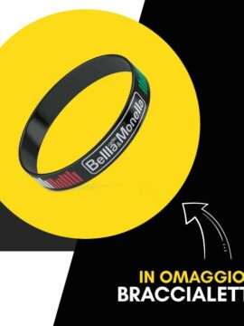 in omaggio braccialetto di Radio Bellla & Monella