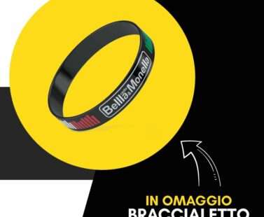 in omaggio braccialetto di Radio Bellla & Monella