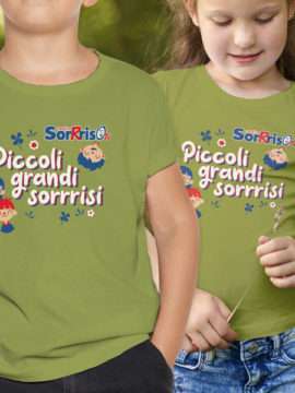 T-Shirt Piccoli Grandi Sorrrisi Verde