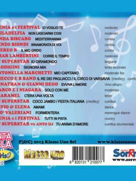 verso Copertina CD Canta & Balla con Radio Sorrriso volume 2
