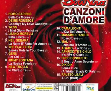 verso Copertina CD Canzoni d'Amore volume 1 di Radio Birikina