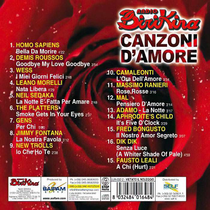 Canzoni d'Amore - Vol. 1 – Klasse Uno Shop
