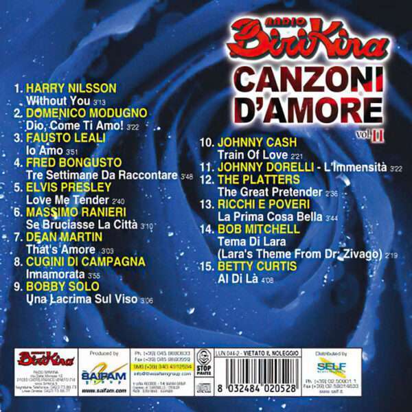 CD - Canzoni d'Amore - Vol. 2