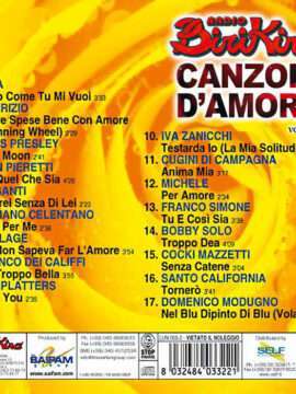 verso Copertina CD Canzoni d'Amore volume 3 di Radio Birikina