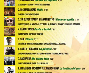 verso Copertina CD Spritz Connexion volume 1 Artisti Vari