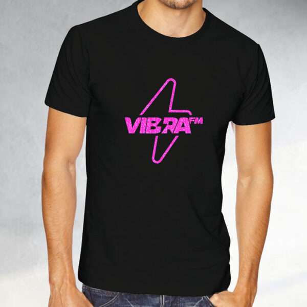 Vibra FM - T-shirt Nera Glitter