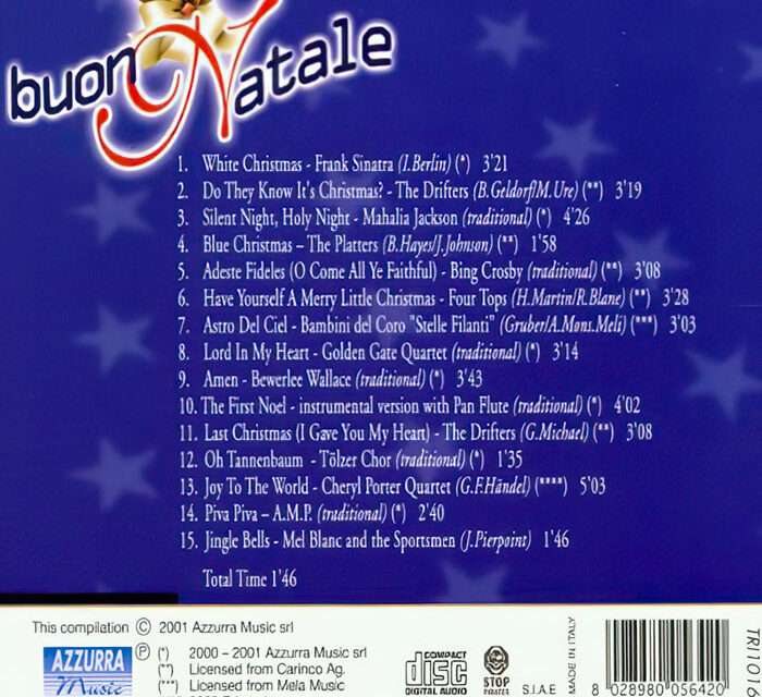 verso Copertina CD Radio Birikina Buon Natale