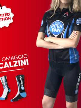 Maglia con salopette corta da ciclismo - Donna