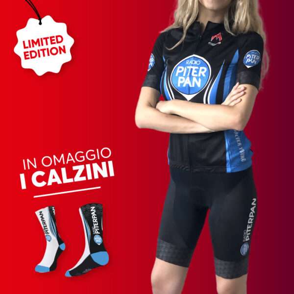 Maglia con salopette corta da ciclismo - Donna