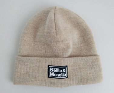 Berretto beige melange classico Radio Bellla & Monella