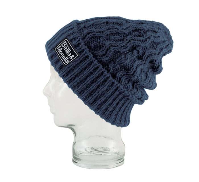 Berretto blu con pattern Radio Bellla & Monella
