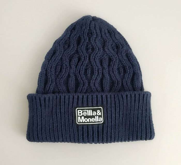 Berretto blu con pattern Radio Bellla & Monella