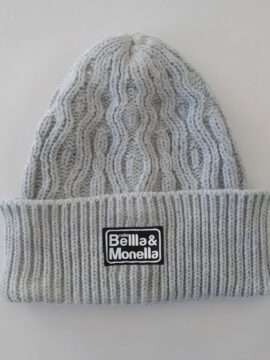 Berretto grigio con pattern Radio Bellla & Monella