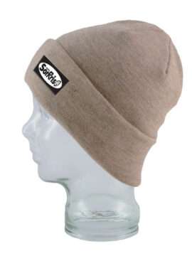 Berretto beige melange classico Radio Sorrriso