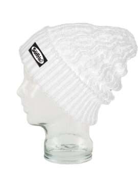 Berretto bianco con pattern Radio Sorrriso