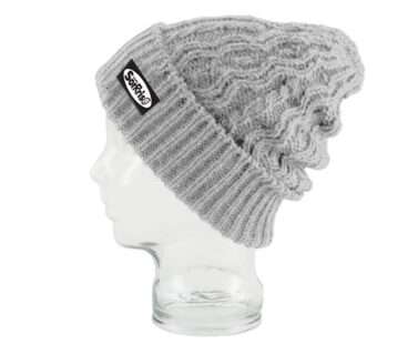 Berretto grigio con pattern Radio Sorrriso