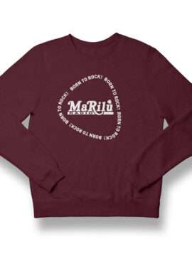 Felpa Bordeaux con logo Radio Marilù