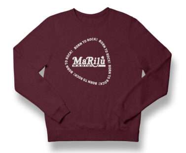 Felpa Bordeaux con logo Radio Marilù