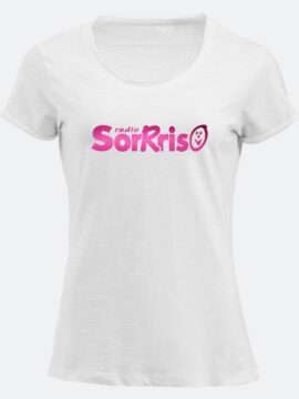T-shirt Bianca Fucsia - Radio Sorrriso
