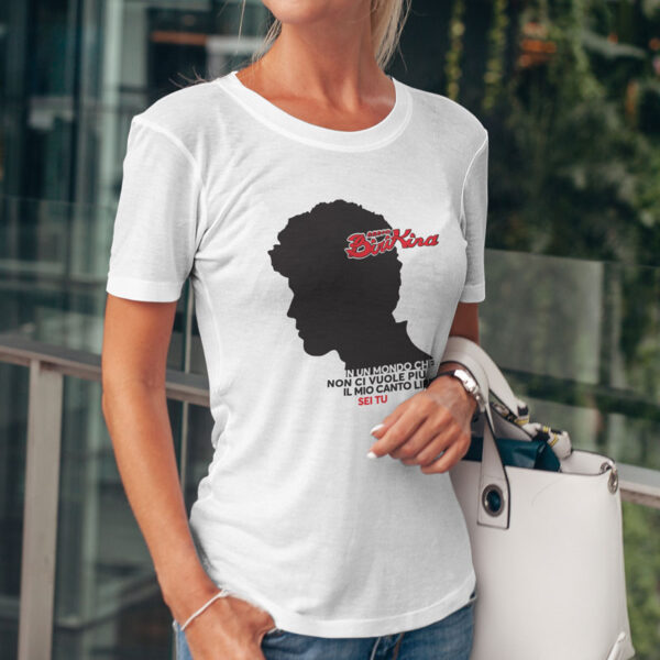 T-shirt - Radio Birikina Battisti Bianca Donna