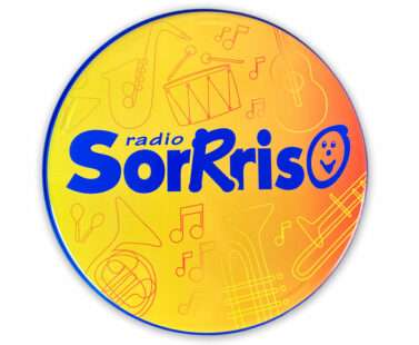 Vassoio decorativo con grafica Radio Sorrriso