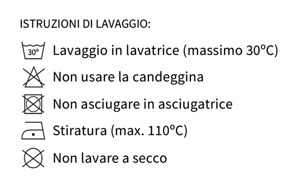 Istruzioni di lavaggio