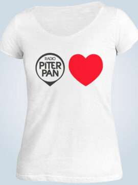 T-shirt bianca Piterpan Loves