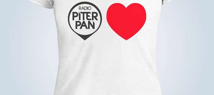 T-shirt bianca Piterpan Loves