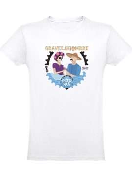 Radio Piterpan - T-shirt Bianca - Gravel (H)Ombre